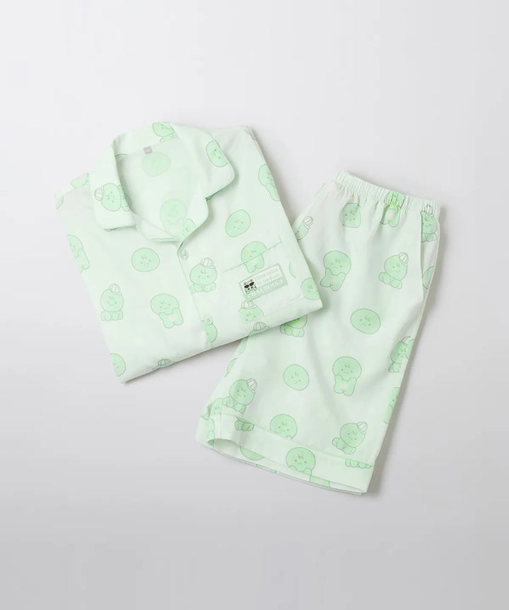 **[Pre-Order] SPAO & MONMUNGCHI X & MUSINSA 25SS SUMMER NIGHT COLLECTION [Short-sleeved pajamas]