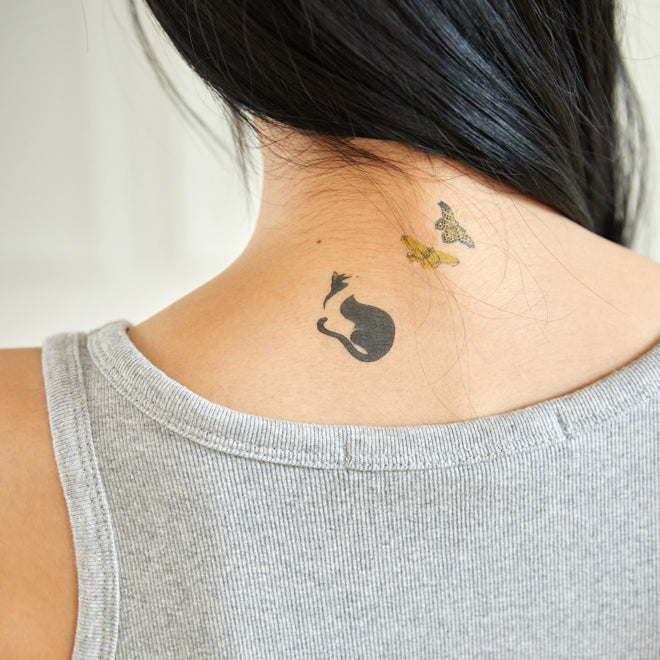 ** Tattoo stickers in the traditional Korean style of painting