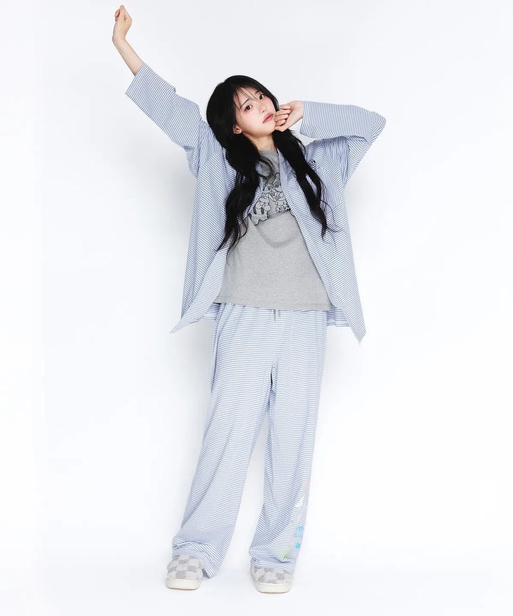 **QWER -Ames-Worldwide QWER CHARACTER TEE GREY