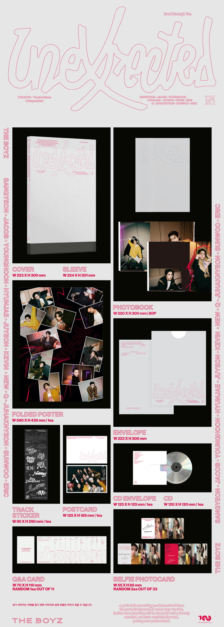[B2B] THE BOYZ - The 3rd Album [Unexpected] (Photobook Ver.) / 더보이즈 (THE BOYZ) - The 3rd Album [Unexpected] (Photobook Ver.)