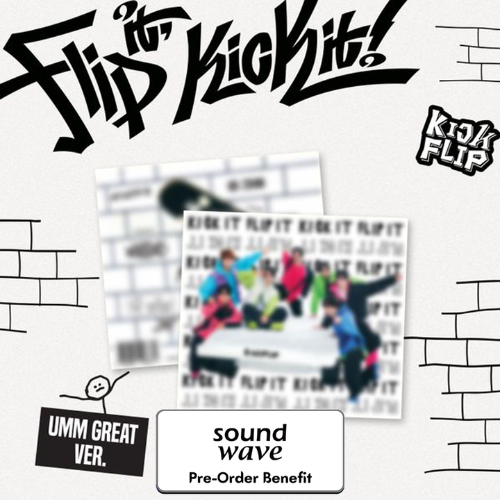 [Pre-Order] KickFlip - Mini 1st "Flip it, Kick it!" + Pre- Order Benefit [UMM GREAT ver.]**