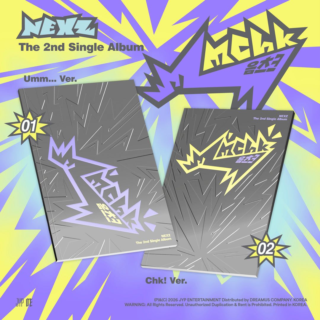 [NEXZ] [VIDEOCALL - YUKI] 2nd Single ALBUM Mmchk (Umm… Ver. / Chk! Ver.)