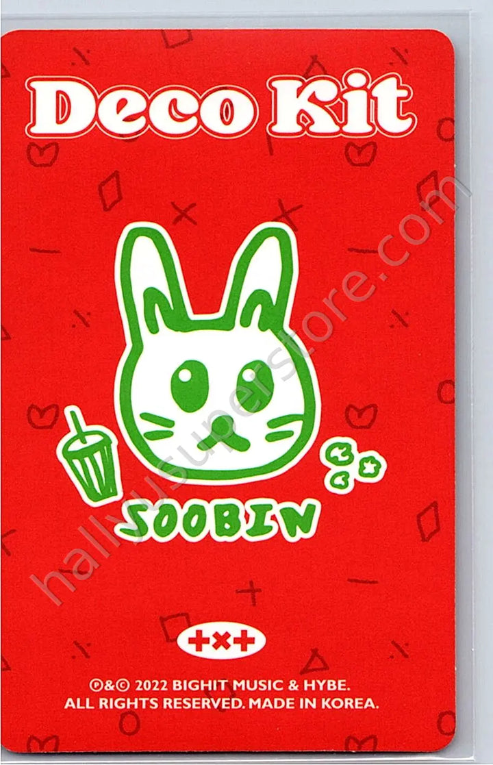 TOMORROW X TOGETHER - Soobin - TXT Deco Kit 2022 random photocard