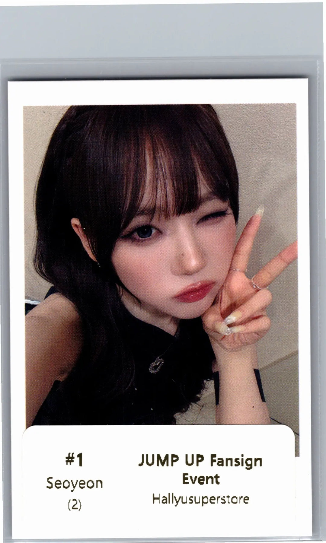 TripleS "LOVE&amp;POP pt.1" - Jump UP Fansign Event Polaroid type Photocard [26.07.06]