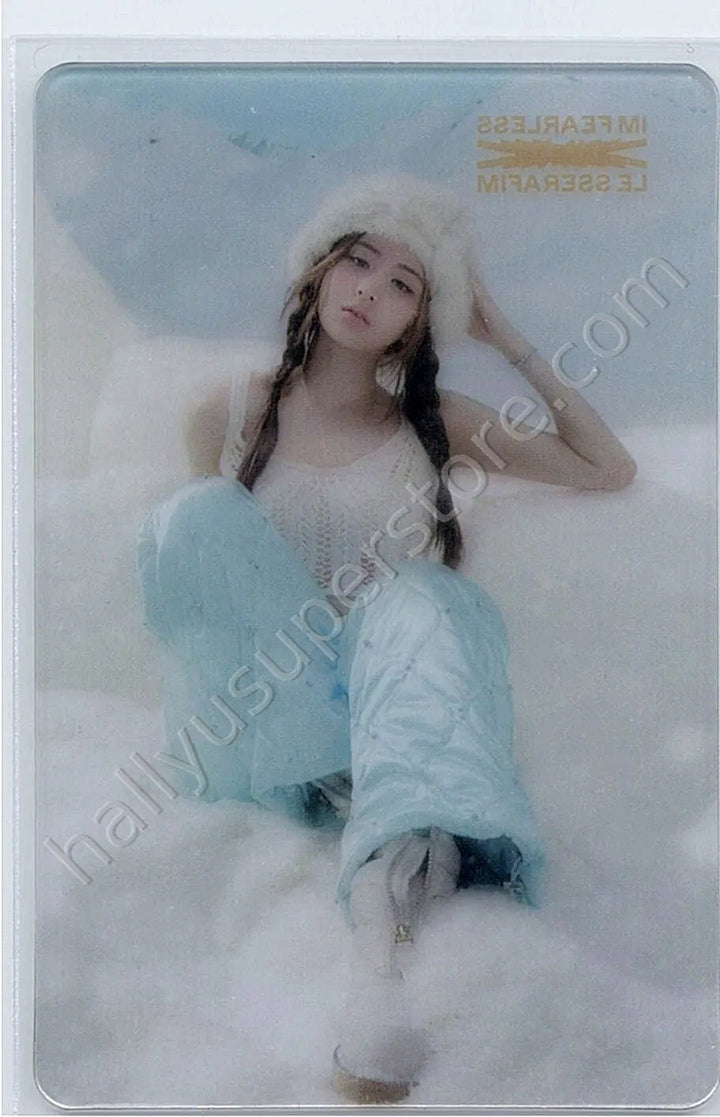 LE SSERAFIM - Huh Yunjin - LE SSERAFIM - Huh Yunjin - ANTIFRAGILE Album transparent pob (pre-order benefit) compact version aladin