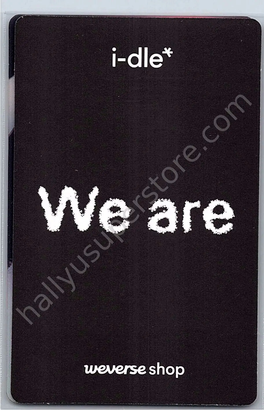 i-dle - Soyeon - We are pob (pre-order benefit) transparent weverse global shop (wvg) (2pc)