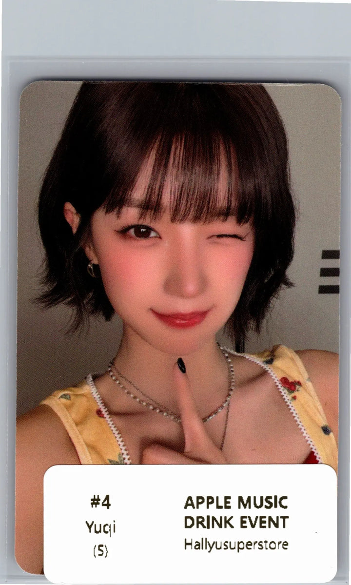 I-DLE "We made" - Apple Music Drink Event Photocard, Polaroid type Photocard [26.07.09]