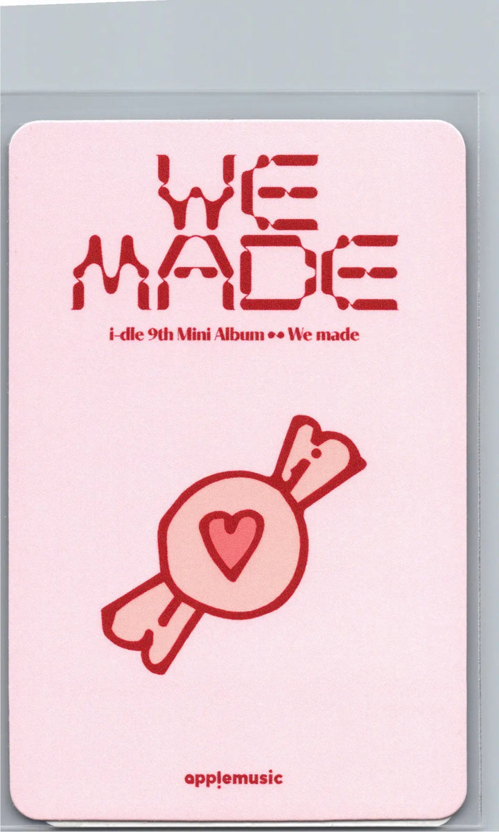 I-DLE "We made" - Apple Music Drink Event Photocard, Polaroid type Photocard [26.07.09]