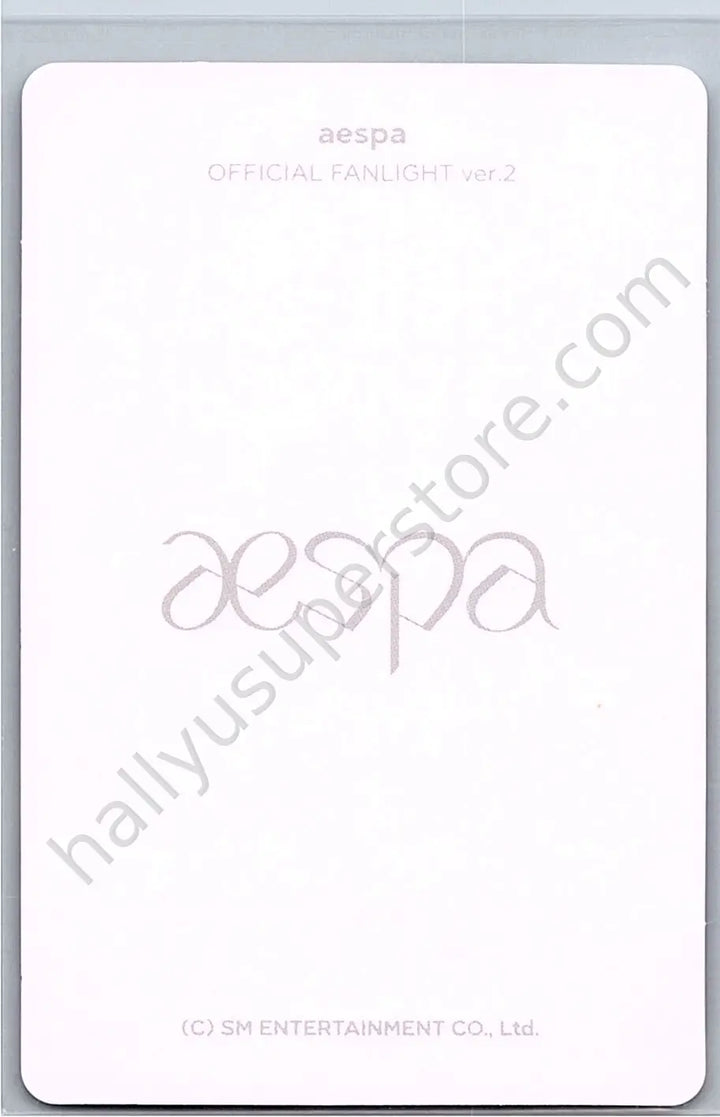 aespa - Winter - Lightsticks (All) lightstick merch photocard