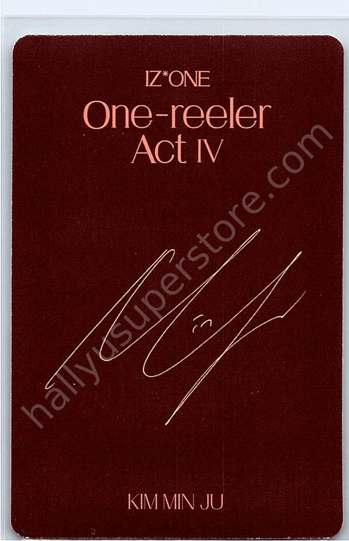 IZ*ONE - Minju - One-reeler / Act IV photocard set pob (pre-order benefit)