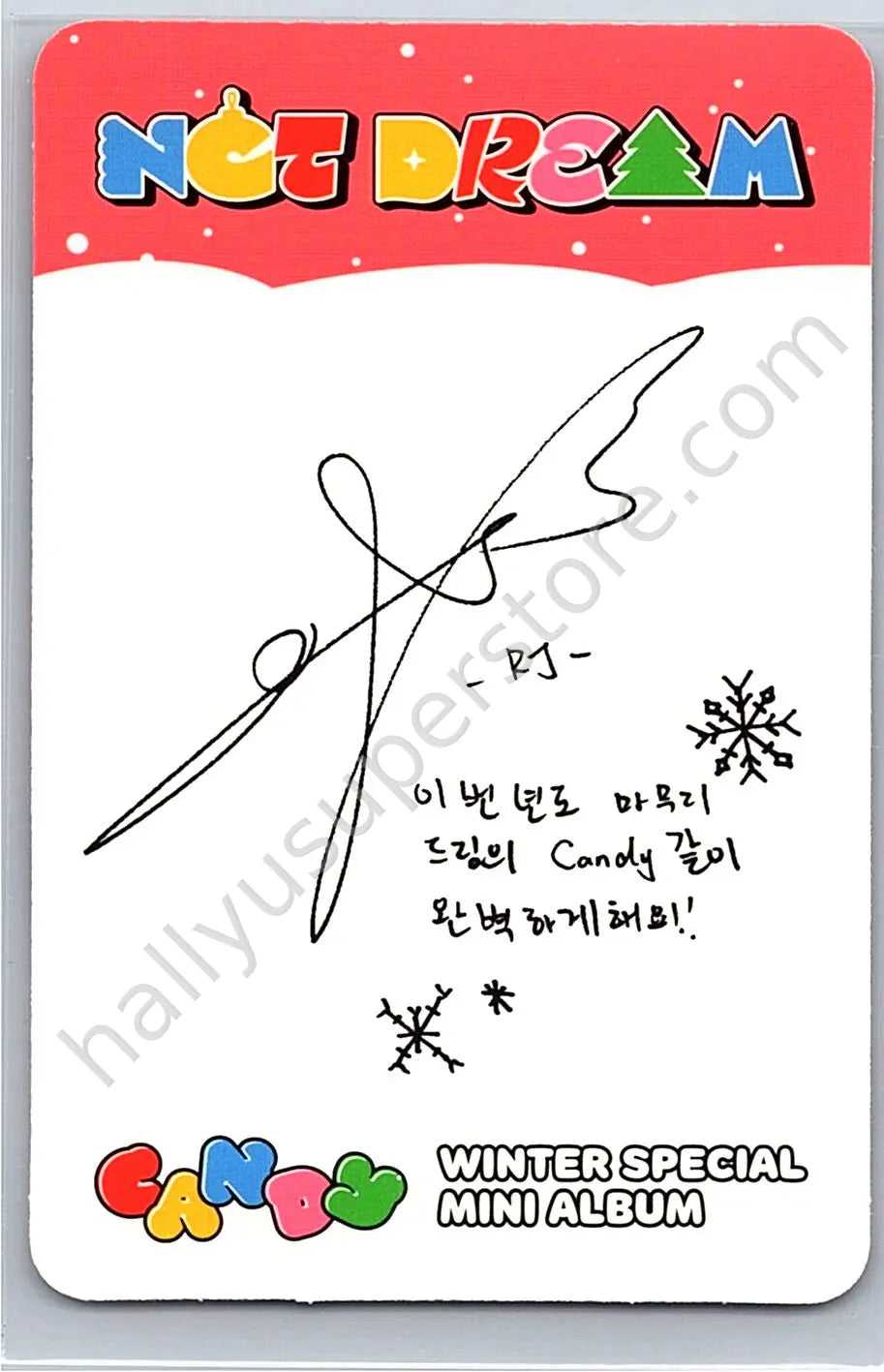 NCT DREAM - Renjun - Candy album photocard special version