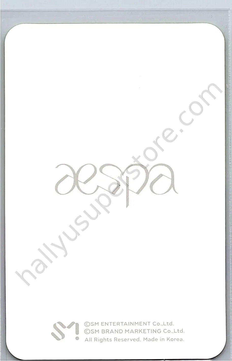 aespa - Winter - Black Mamba (Debut Single) holographic (hologram) merch photocard