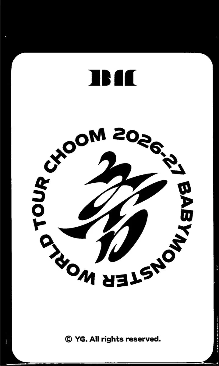 BABYMONSTER -"2026-27 BABYMONSTER WORLD TOUR" [CHOOM] Pop-Up Store Random Trading Photocard (1) [26.06.22]