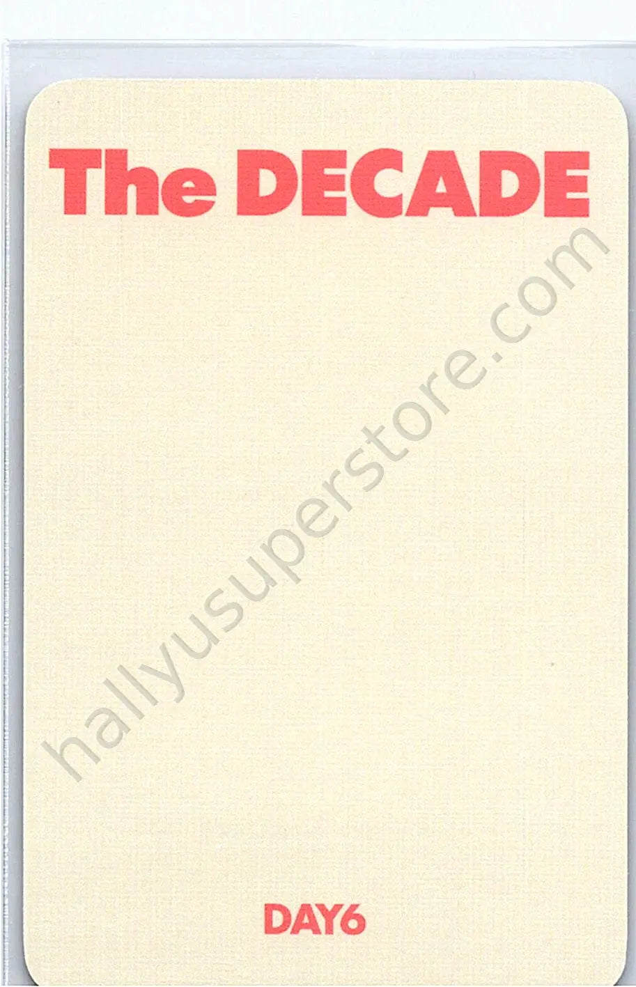 DAY6  - Dowoon - The Decade pob (pre-order benefit) withmuu