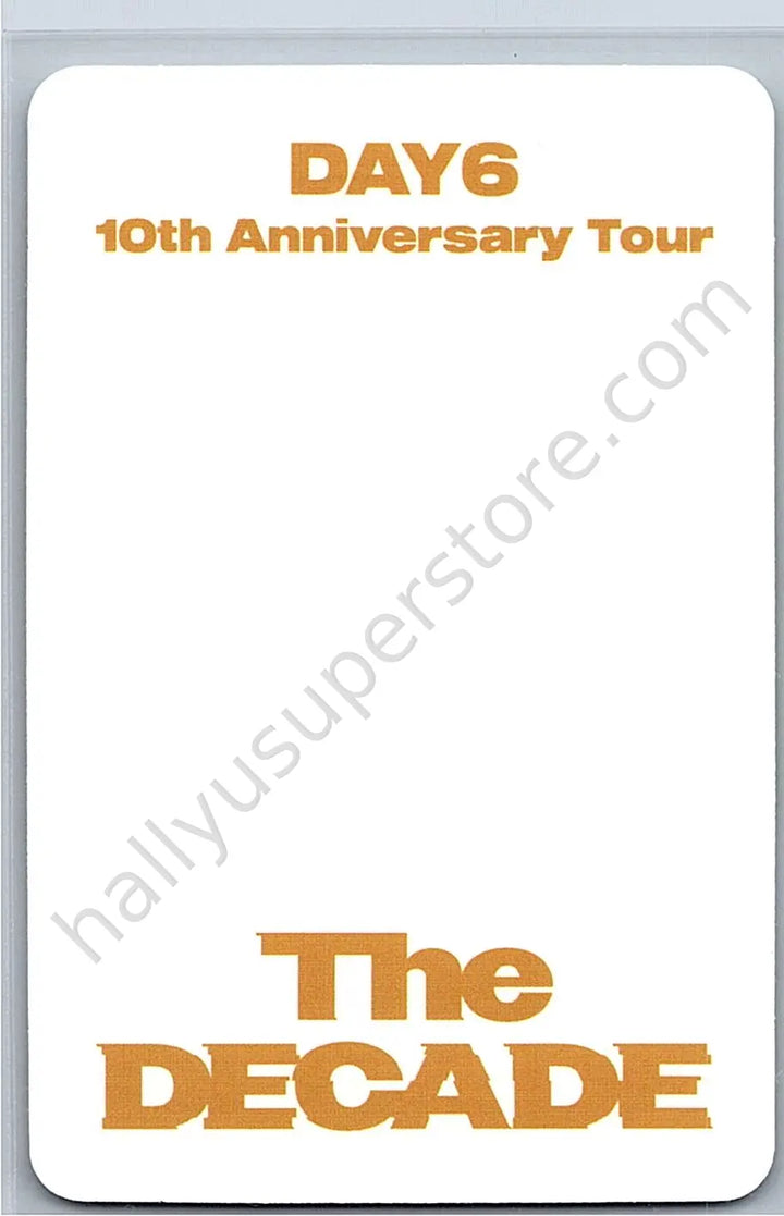 DAY6  - Sungjin - 10thAnniversary Tour