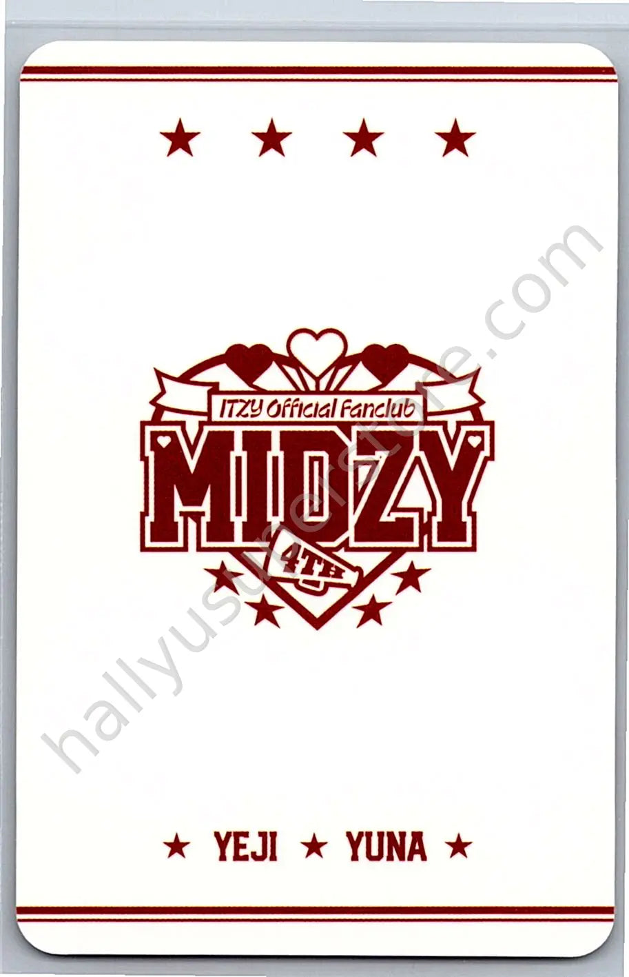 ITZY - Unit - ITZY - Yeji &amp; Yuna -  Itzy official fanclub MIDZY 4th generation Other photocard set