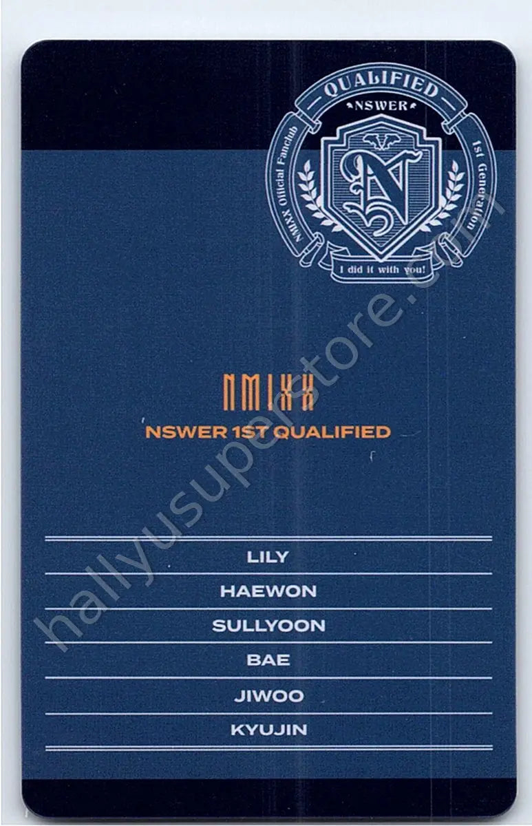NMIXX - Lily - NSWER 1st Generation - Qualified