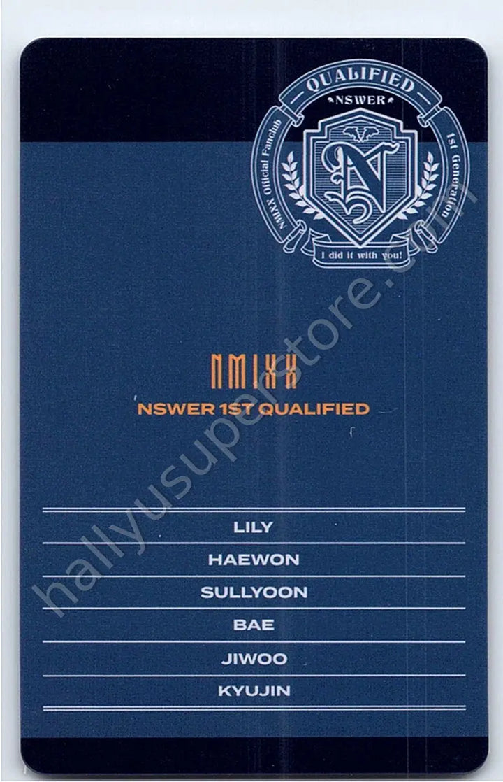 NMIXX - Lily - NSWER 1st Generation - Qualified