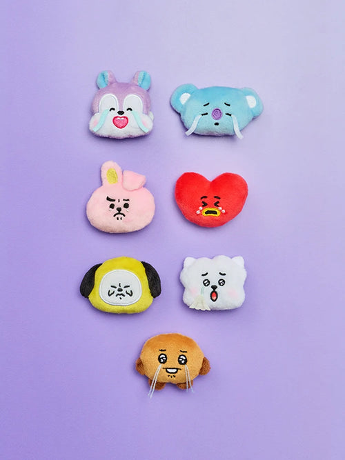 [Pre-Order] BT21 - Boo-Hoo Face Plush Brooch [Today's Mood]