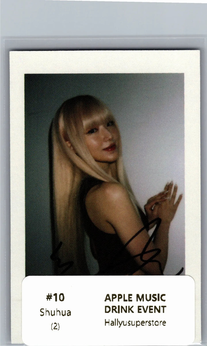 I-DLE "We made" - Apple Music Drink Event Photocard, Polaroid type Photocard [26.07.09]
