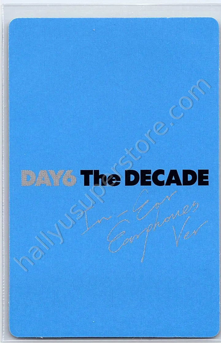 DAY6  - Dowoon - DAY6  - Dowoon  - The Decade Album album photocard korean album in-ear earphone version