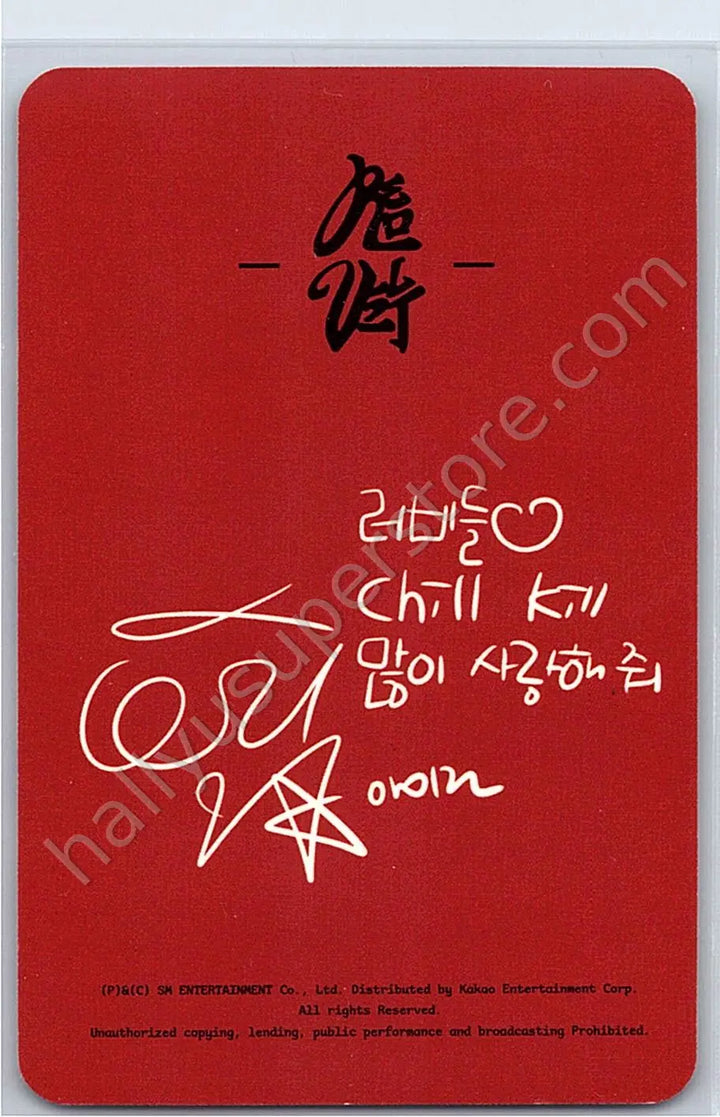 Red Velvet - Irene - Chill Kill album photocard bag version limited edition