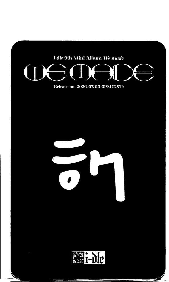 I-DLE "We made" - Ktown4U Lucky Draw Event Photocard (INSA)(Crow Ver.) [26.07.07]
