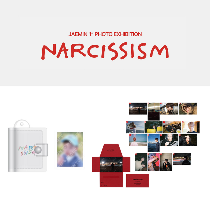 [Pre-Order] Jaemin (of NCT) - 1st Photo Exhibition "Narcissism" Official MD (Photo Keyring, AR Voice Card)