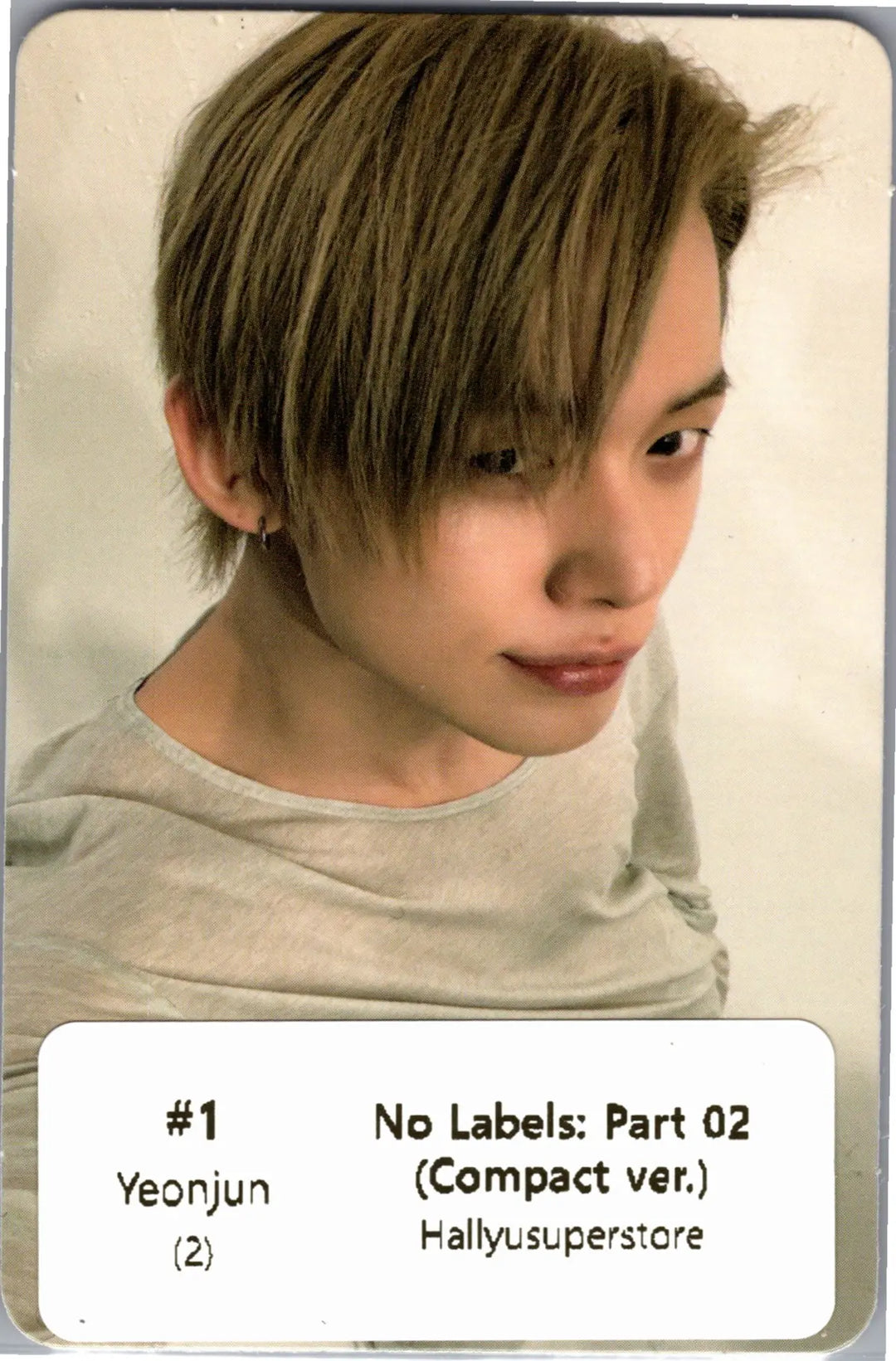 YEONJUN "NO LABELS: PART 02" - Official Photocard (COMPACT Ver.) [26.07.16]