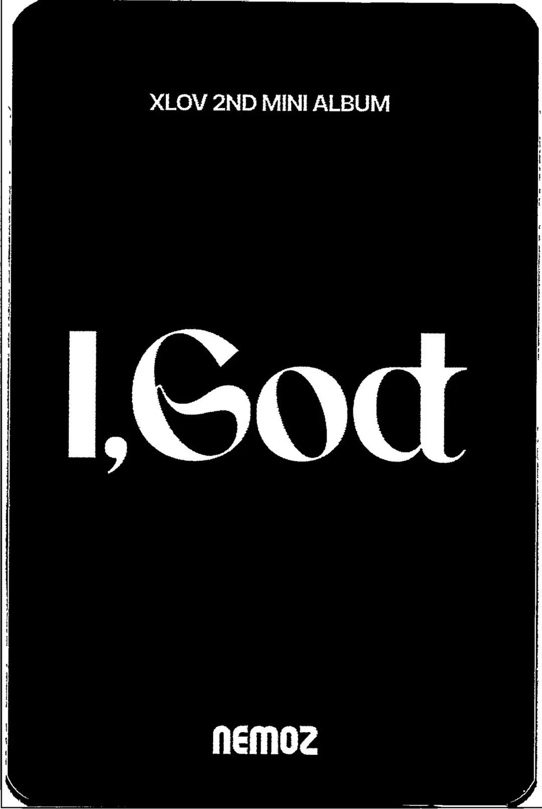 XLOV "I,God" - NEMOZ Lucky Draw Event Photocard R3 [26.08.18]