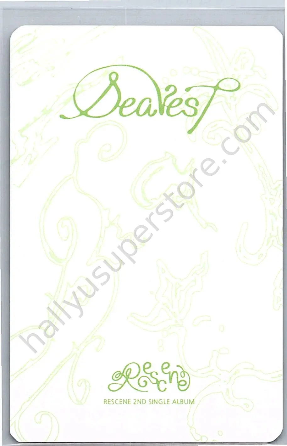 RESCENE - Liv - Dearest album photocard dear version qr version