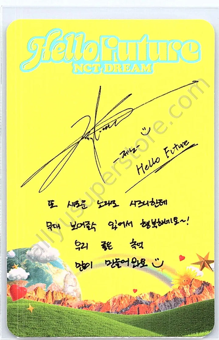 NCT DREAM - Jeno - Hello Future album photocard hello version KiT/kihno version