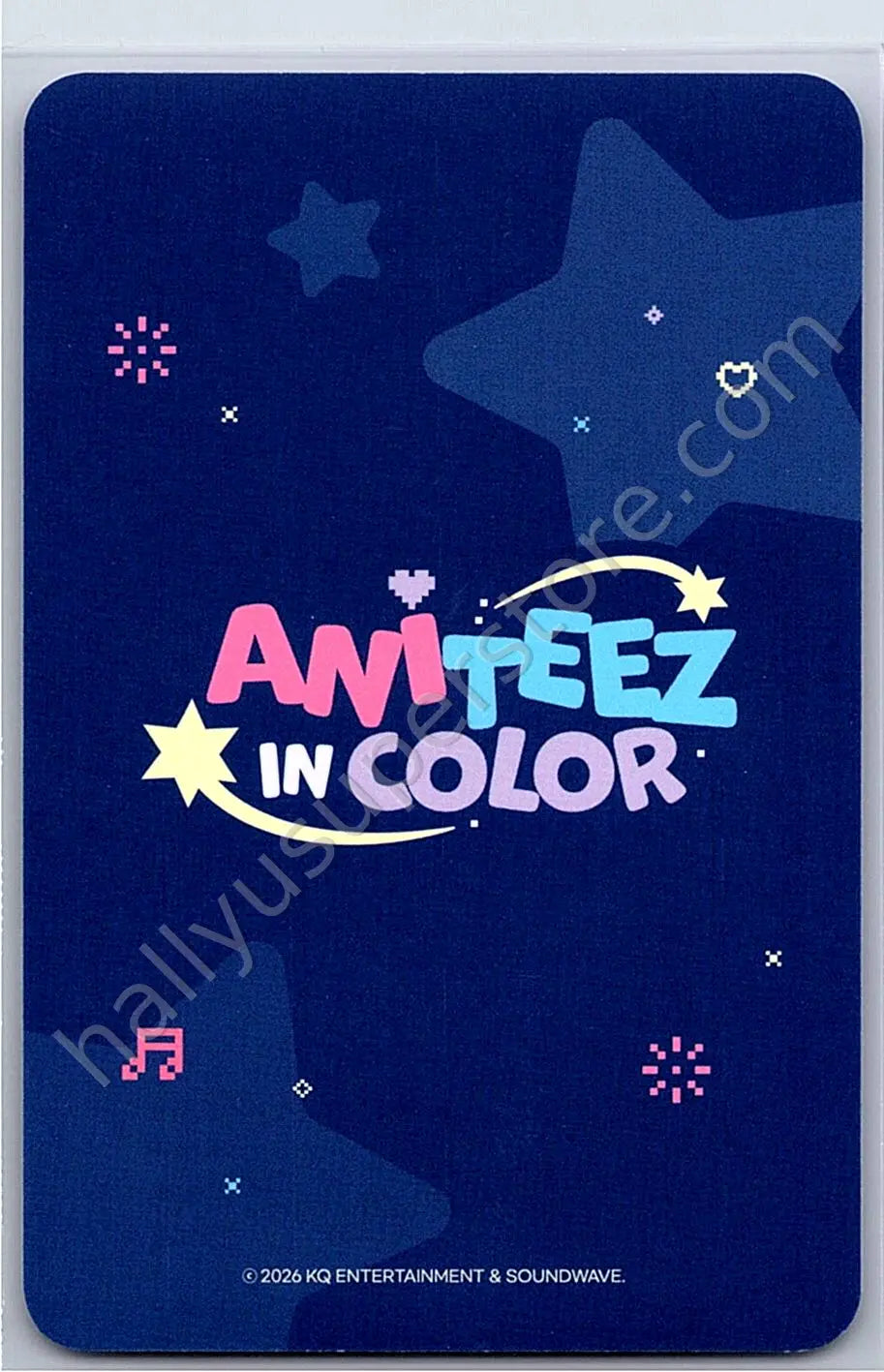 ATEEZ - San - ANITEEZ IN COLOR trading card version 3