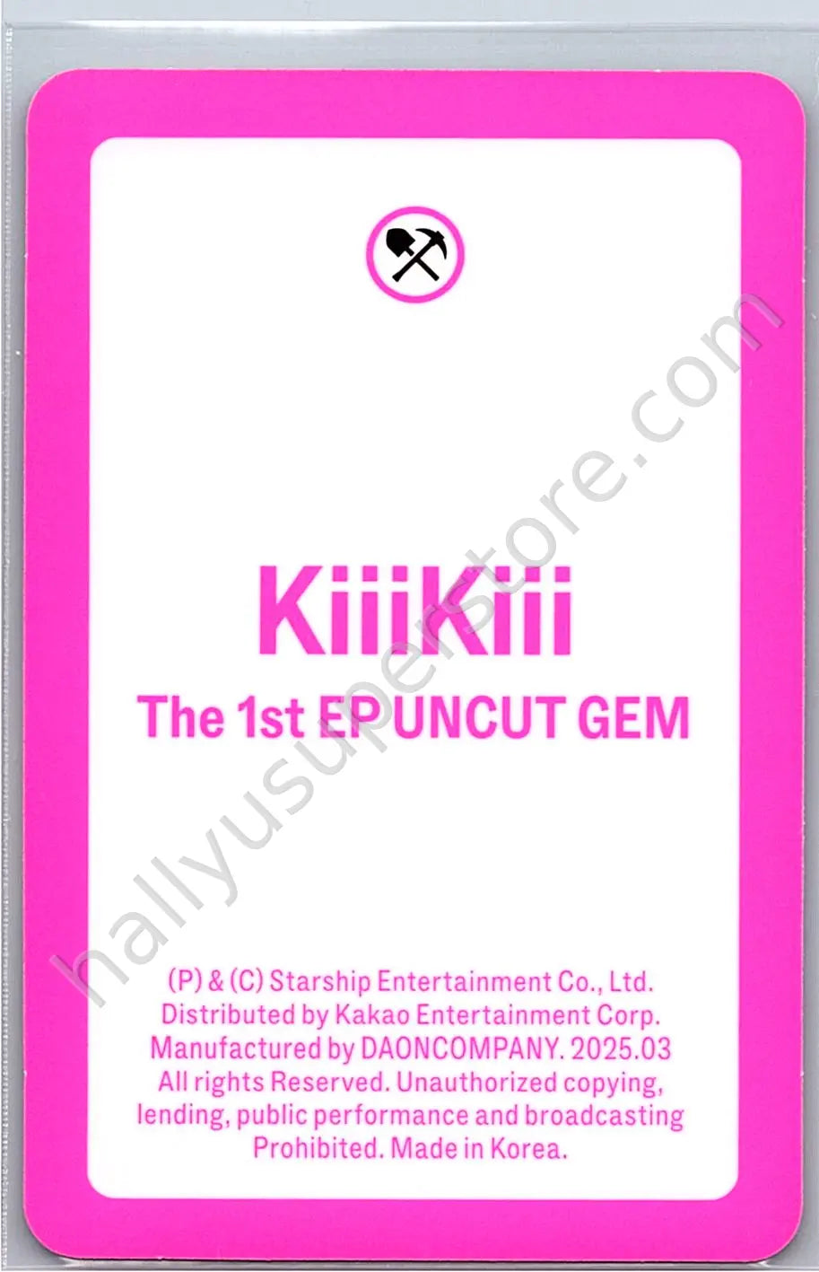 KiiiKiii - Unit - UNCUT GEM album photocard