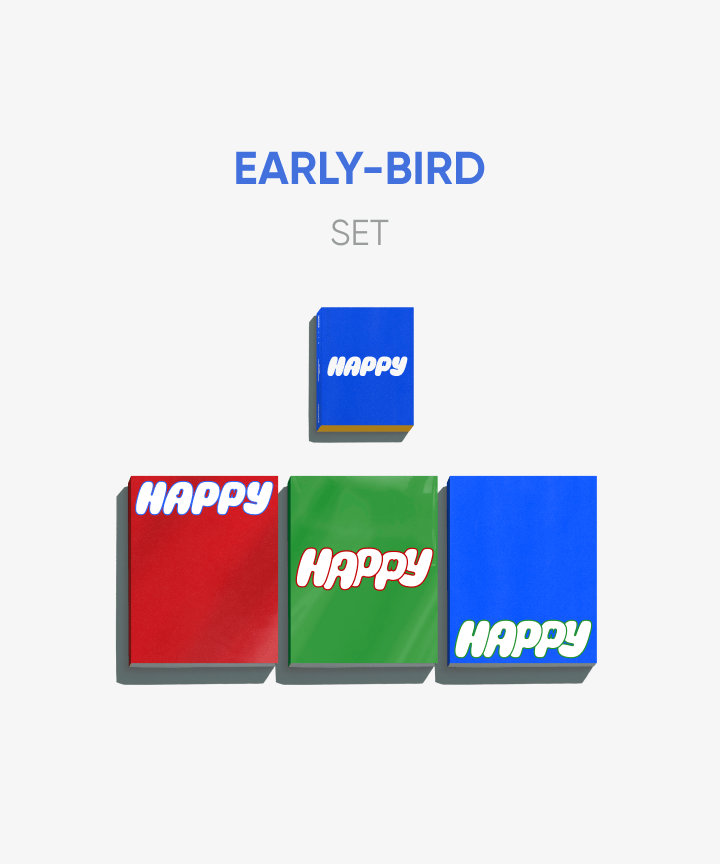 [Pre-Order] Jin (of BTS) - 1st Solo Album "Happy"+ Pre-Order Benefit (Weverse Gift Early Bird Set.) - HALLYUSUPERSTORE