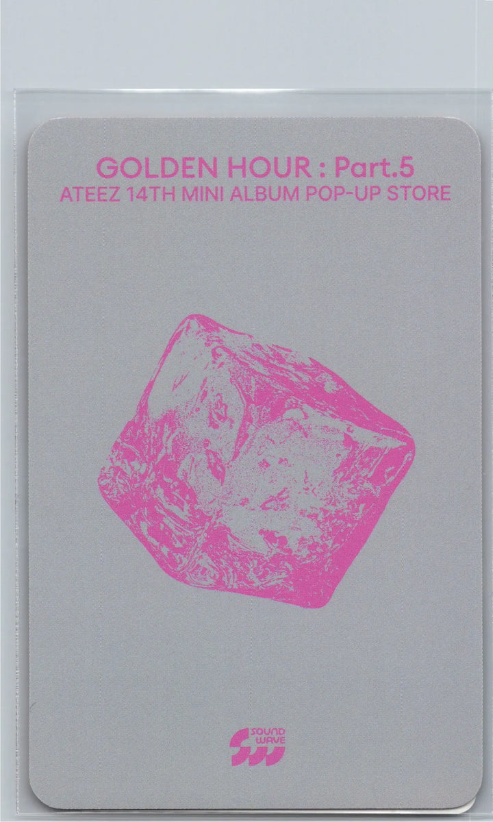 ATEEZ "GOLDEN HOUR : Part.5" - Soundwave POP-UP Lucky Draw Event Photocard, Card Sticker [26.06.26]