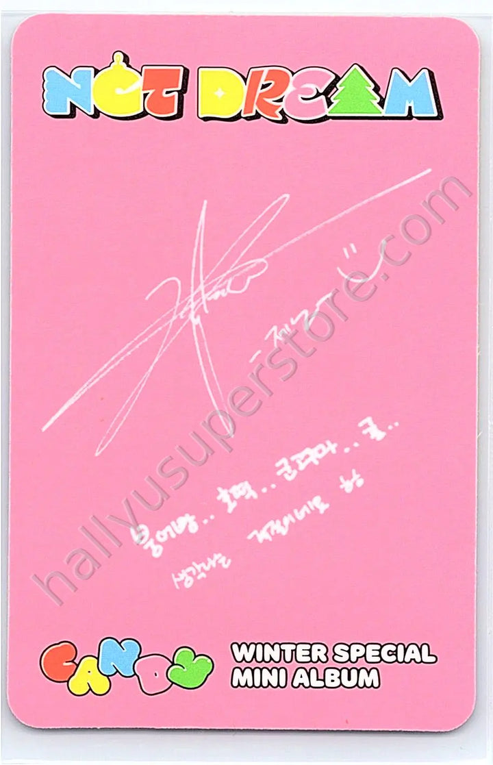 NCT DREAM - Jeno - Candy album photocard digipack version
