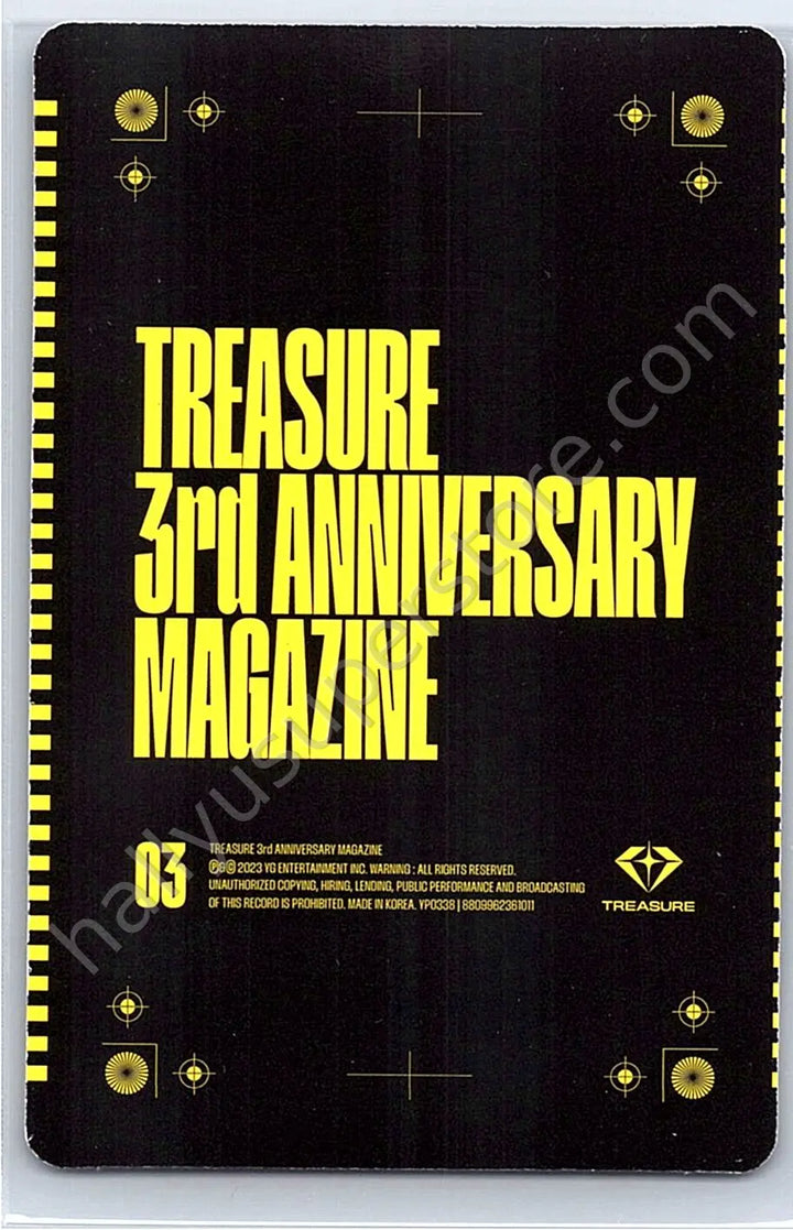 TREASURE - Asahi - 3rd Anniversary Magazine photocard