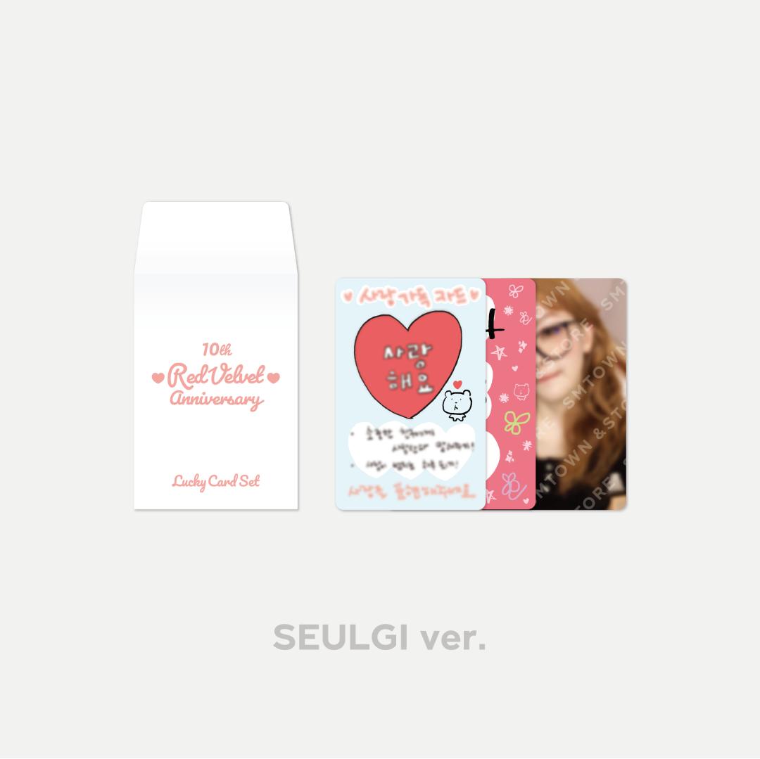 Red Velvet - 10th Anniversary MD (Lucky Card, Doll Prop Set, Party Cake Set, Acrylic Stand Set) - HALLYUSUPERSTORE