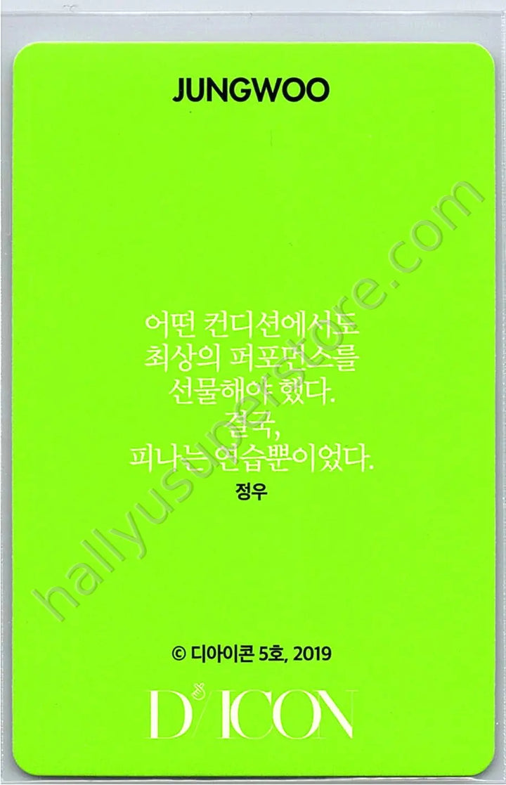 NCT 127 - Jungwoo - dicon 101 custom book photocard