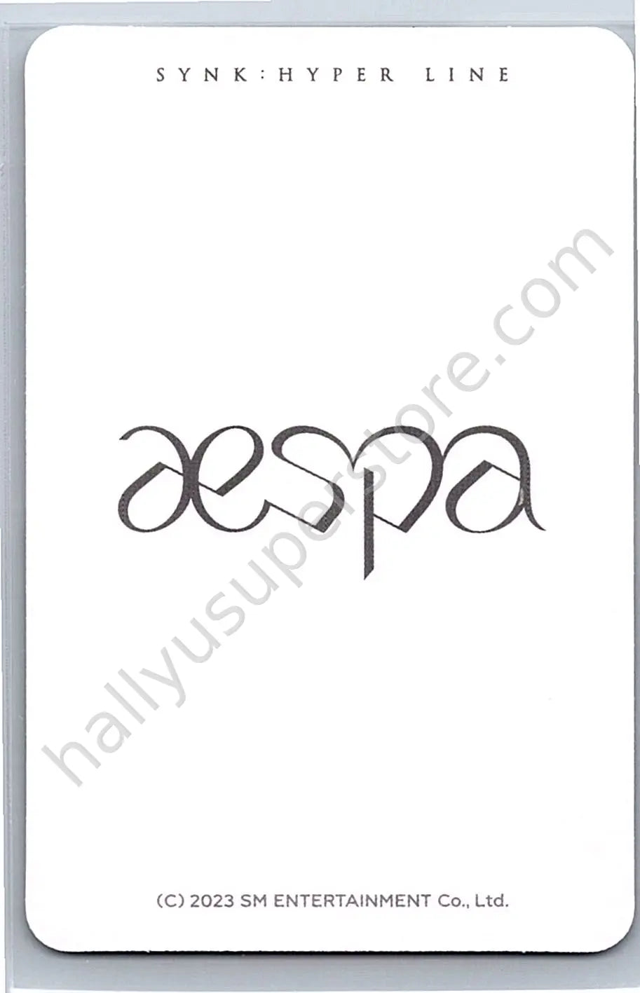 aespa - Ningning - SYNK : HYPER LINE merch photocard scratch card