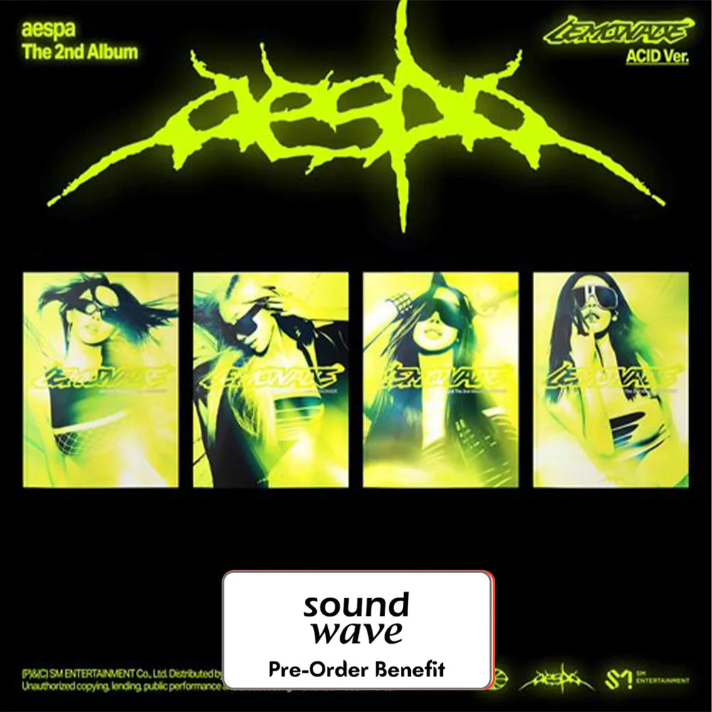 [Pre-Order] AESPA - THE 2nd Album [LEMONADE] (ACID Ver.) + LuckyDraw Event R2 (Choose Version)