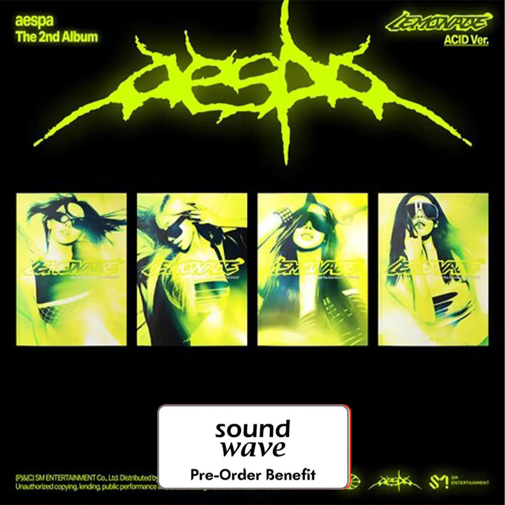 [Pre-Order] AESPA - THE 2nd Album [LEMONADE] (ACID Ver.) + LuckyDraw Event R2 (Choose Version)
