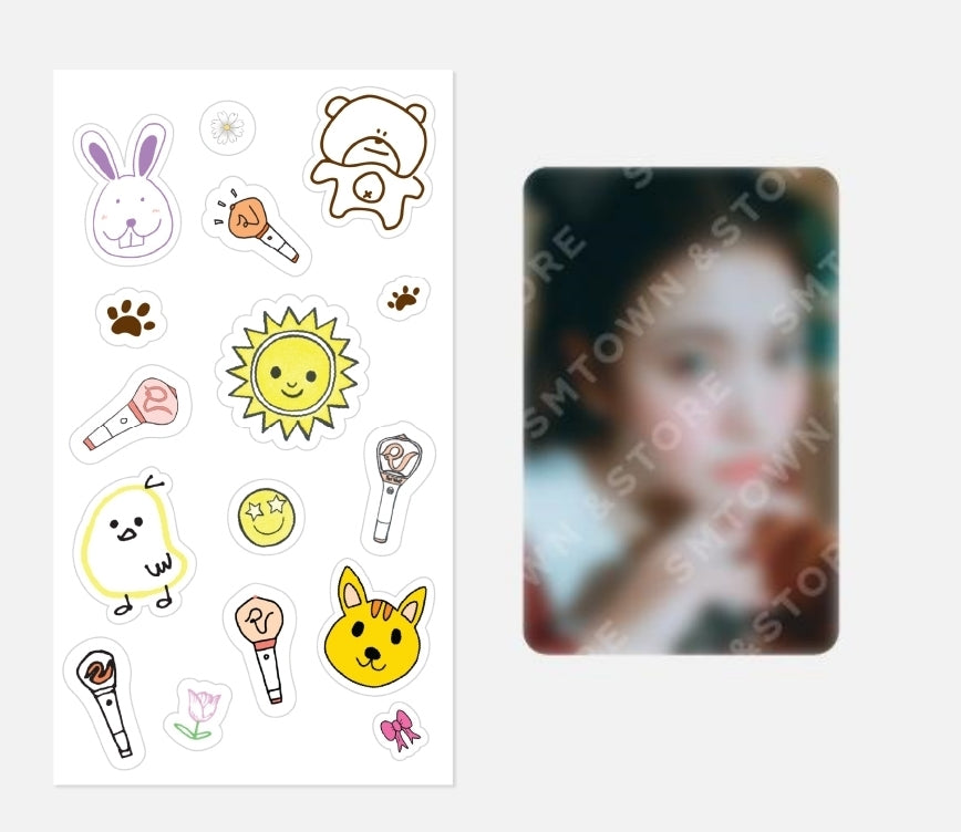 [예약] 레드벨벳 - 2023 Red Velvet 4th Concert : 'R to V' - ID CARD + DECO STICKER SET