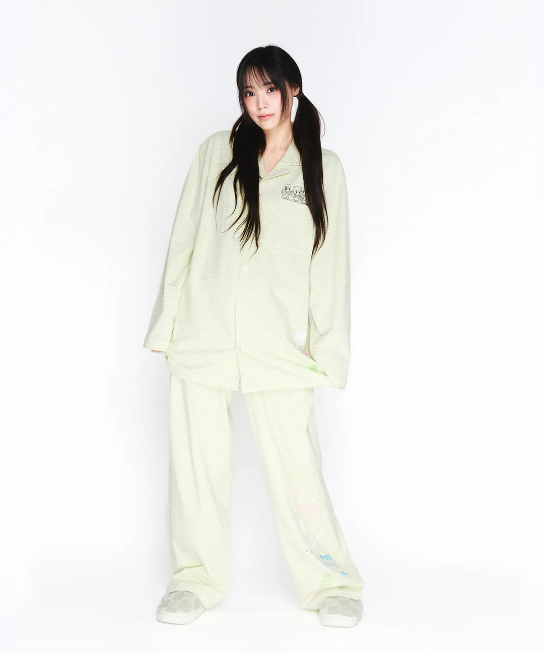 **QWER -Ames-Worldwide QWER PAJAMAS SET GREEN