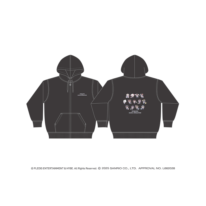 **[Pre-Order] SEVENTEEN -  SEVENTEEN x SANRIO CHARACTERS collab (ZIP hoodie)
