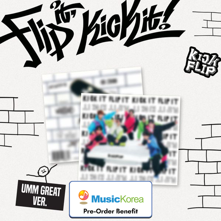 [Pre-Order] KickFlip - Mini 1st "Flip it, Kick it!" + Pre- Order Benefit [UMM GREAT ver.]**