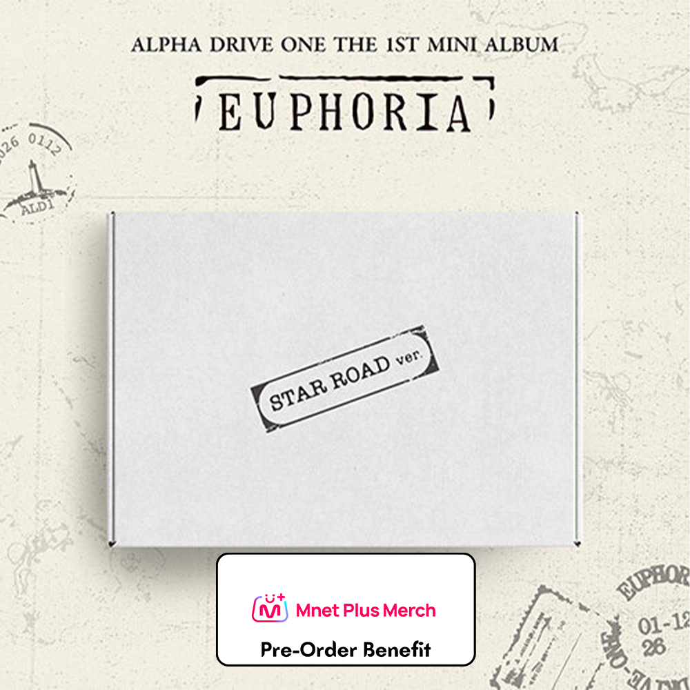 **[Pre-Order] ALPHA DRIVE ONE - 1st Mini Album 'EUPHORIA' + Pre-Order Benefit  (STAR ROAD Ver.)(Choose Version)