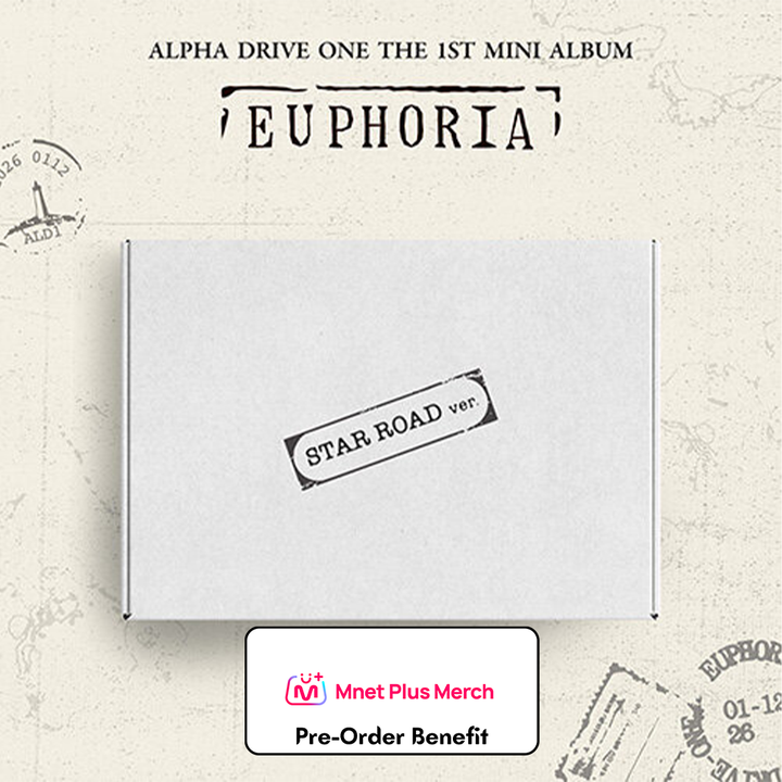 **[Pre-Order] ALPHA DRIVE ONE - 1st Mini Album 'EUPHORIA' + Pre-Order Benefit  (STAR ROAD Ver.)(Choose Version)