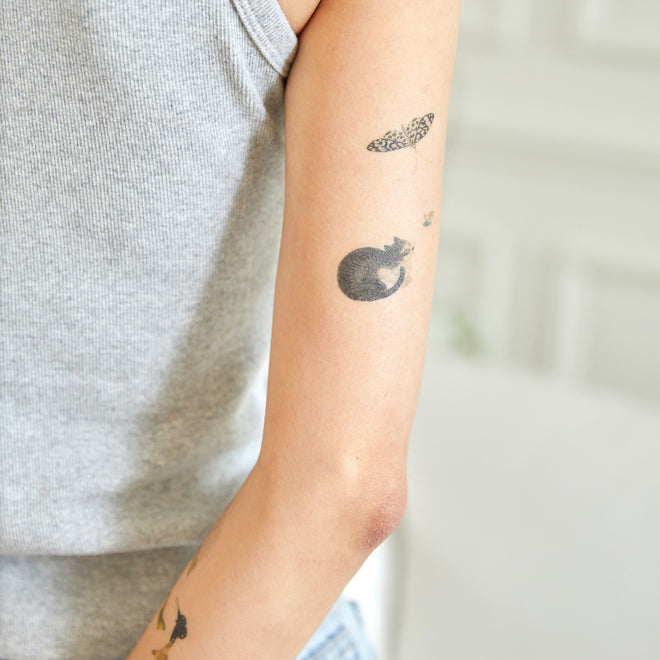 ** Tattoo stickers in the traditional Korean style of painting